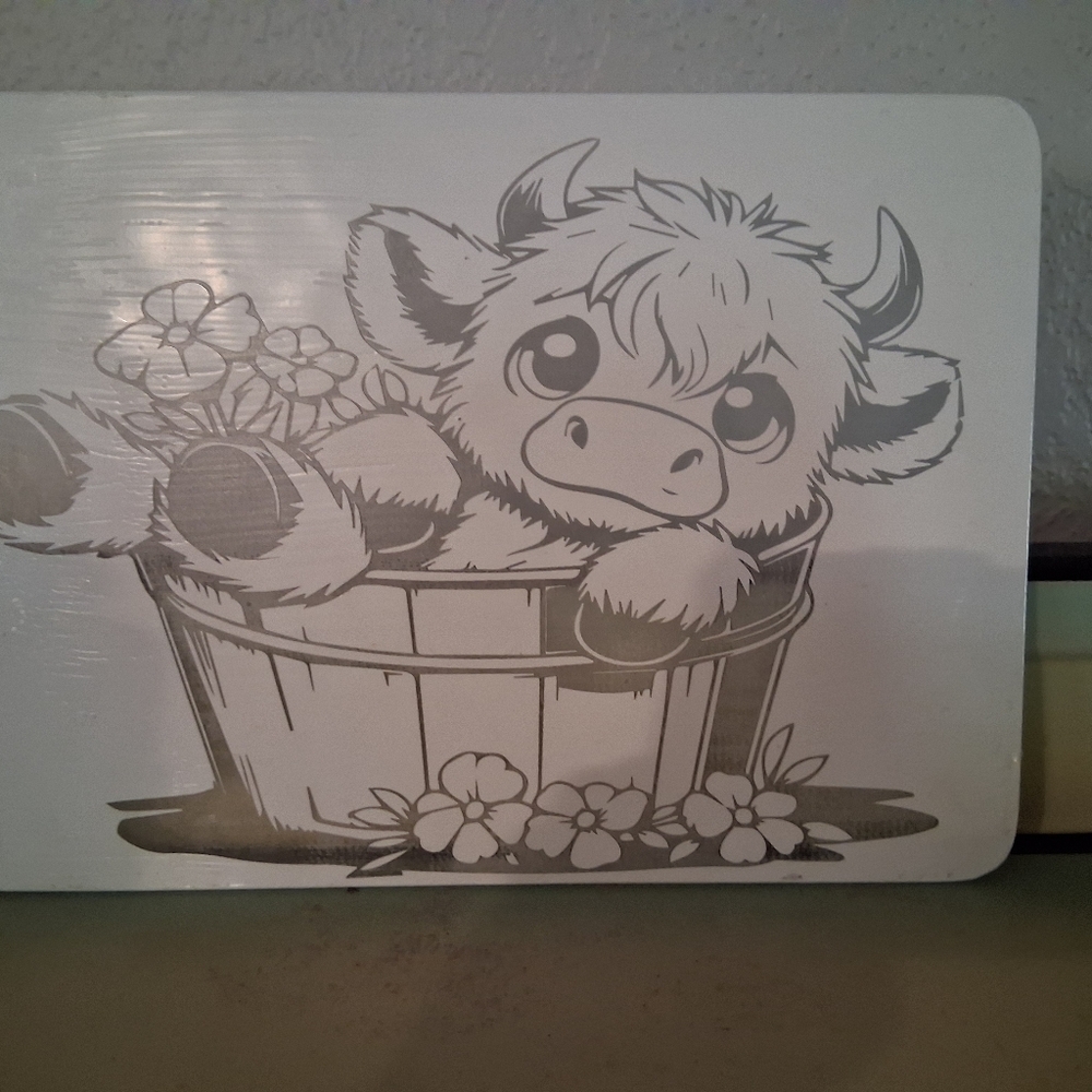 Nwots Highland Cow Cutting Board
